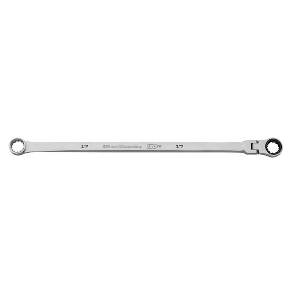Univ Spline Flex Ratchet Wrench, 17mm