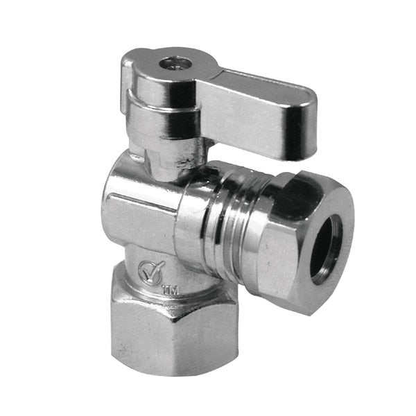 KF4410 1/2 Fip X 1/2 & 7/16 OD Slip Joint Angle Stop Valve