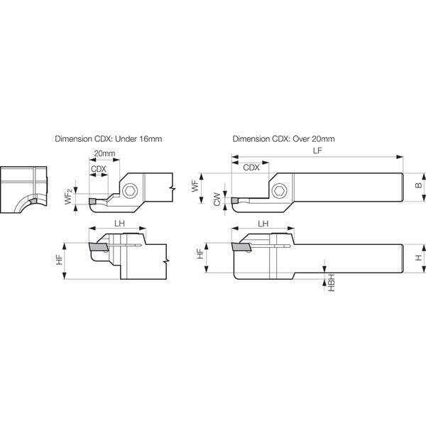 KFMSL 2525M701004, Face Grooving Tlhldr