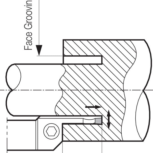 KFMSL 2525M1001504, Face Grooving Tlhldr