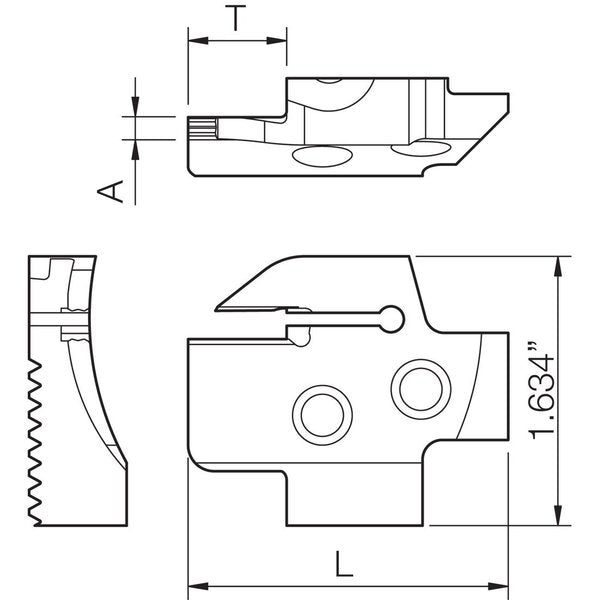 KGDFL 1156CC, Face Grooving Blade