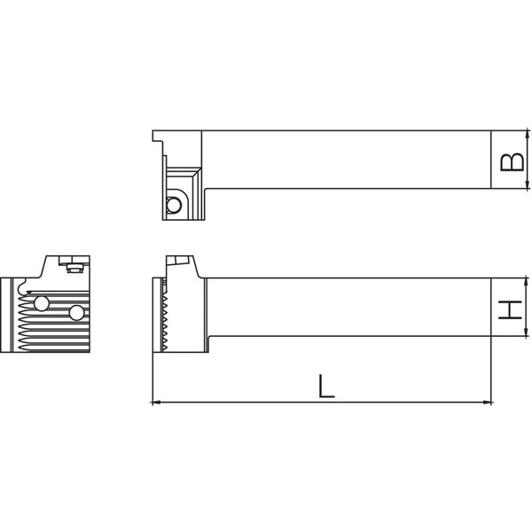 External Grooving Toolholder, KGDSR 16C