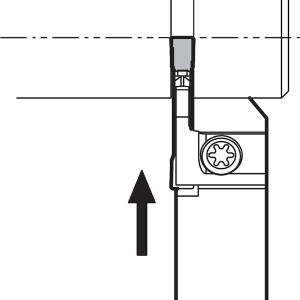 External Grooving Toolholder, KGDR 1212JX2