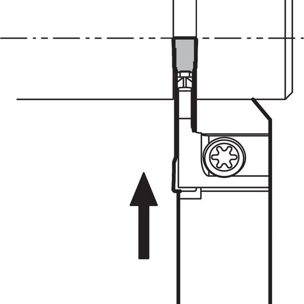 External Grooving Toolholder, KGDL 1212JX15