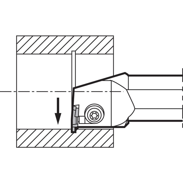 Internal Grooving Toolholder, KIGBAR 352516