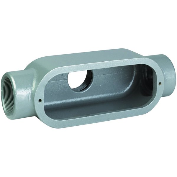 Conduit Body, TB, Gray, Iron, 1/2