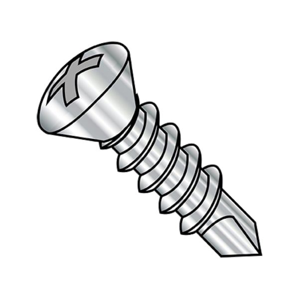10-16X1 1/4 PHIL OVAL FT SDS #3PT STAINLESS STEEL