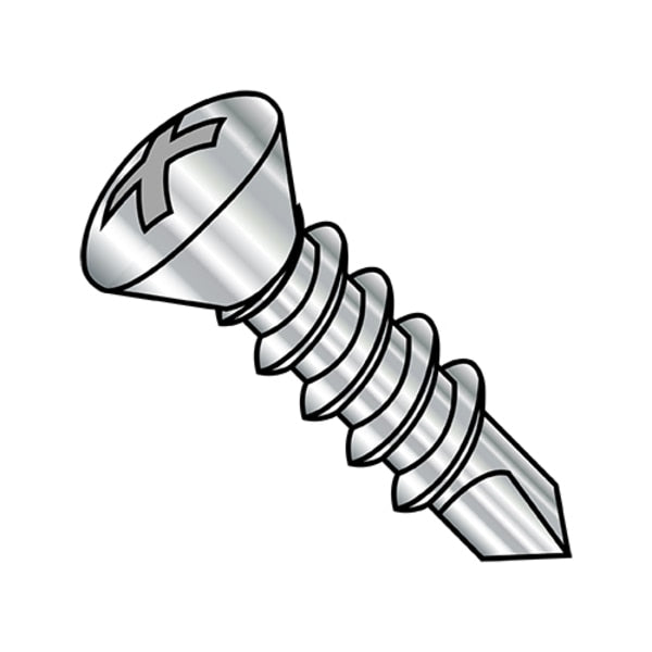 8-18X1/2 PHIL OVAL FT SDS #2PT STAINLESS STEEL