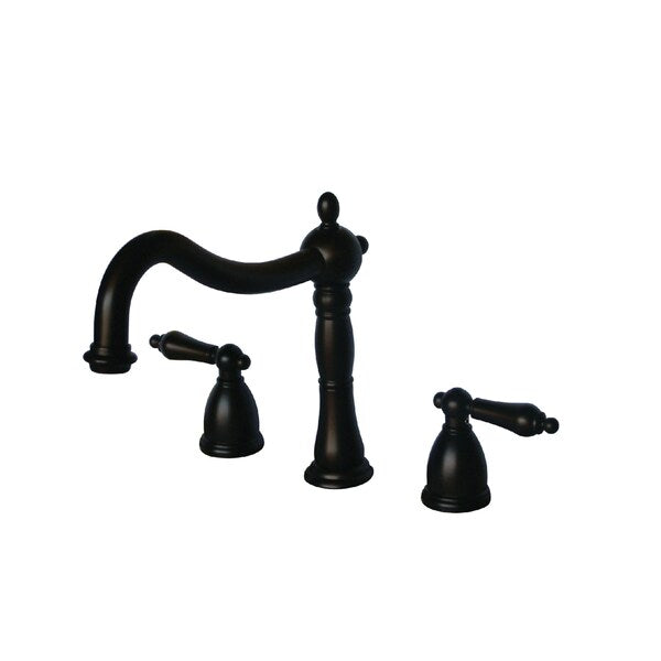 Roman Tub Faucet, Oil Rubbed Bronze, Deck Mount