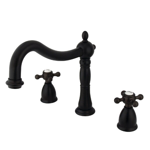 Roman Tub Faucet, Oil Rubbed Bronze, Deck Mount