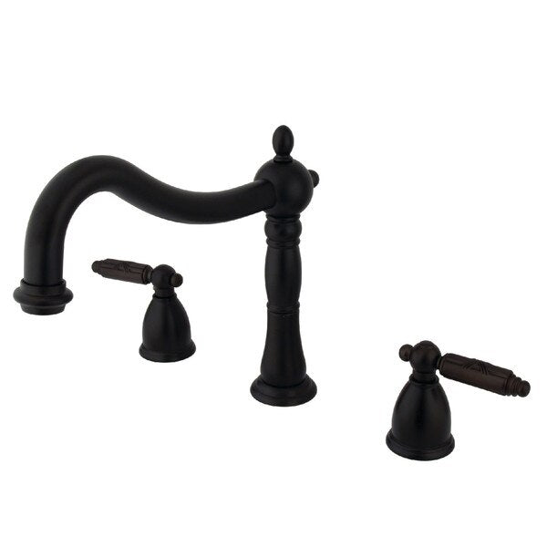 Roman Tub Faucet, Oil Rubbed Bronze, Deck Mount