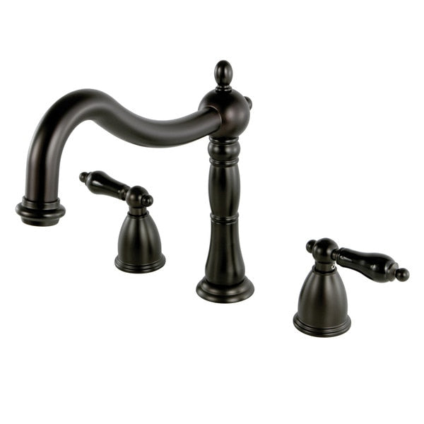 KS1345PKL Roman Tub Filler with Cross Handle