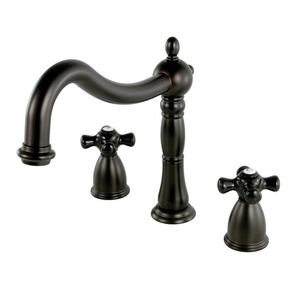 KS1345PKX Roman Tub Filler with Cross Handle