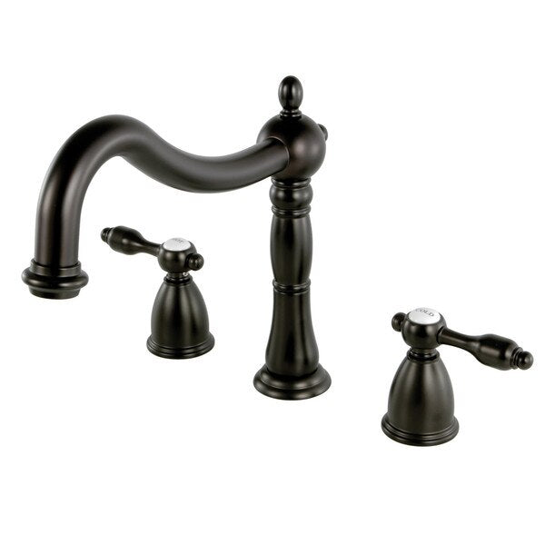 Roman Tub Faucet, Oil Rubbed Bronze, Deck Mount