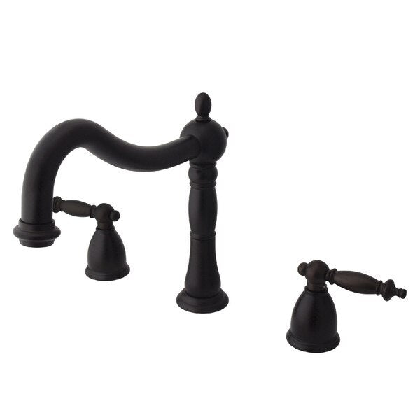 Roman Tub Faucet, Oil Rubbed Bronze, Deck Mount