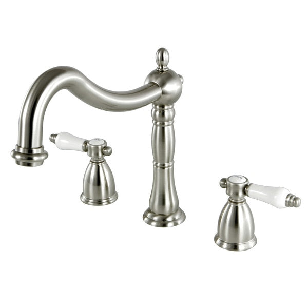 Roman Tub Faucet, Brushed Nickel, Deck Mount