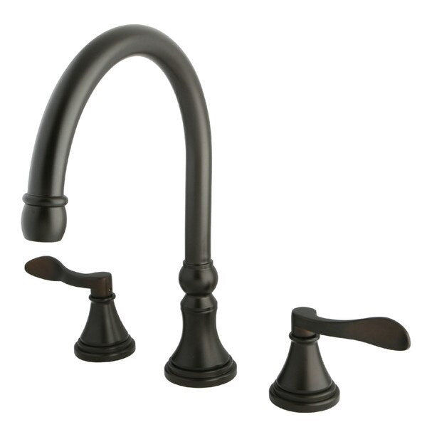 Roman Tub Faucet, Oil Rubbed Bronze, Deck Mount