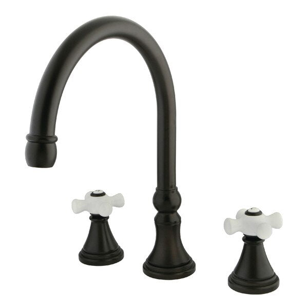 Roman Tub Faucet, Oil Rubbed Bronze, Deck Mount