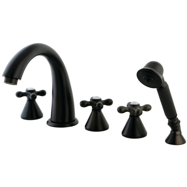 Roman Tub Faucet, Oil Rubbed Bronze, Deck Mount