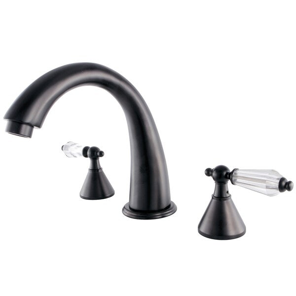 Roman Tub Faucet, Oil Rubbed Bronze, Deck Mount