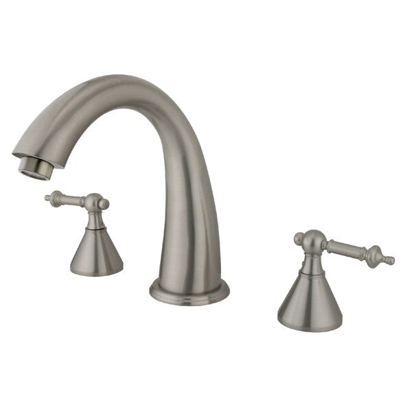 Roman Tub Faucet, Brushed Nickel, Deck Mount