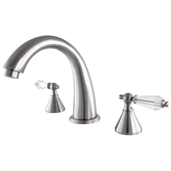Roman Tub Faucet, Brushed Nickel, Deck Mount