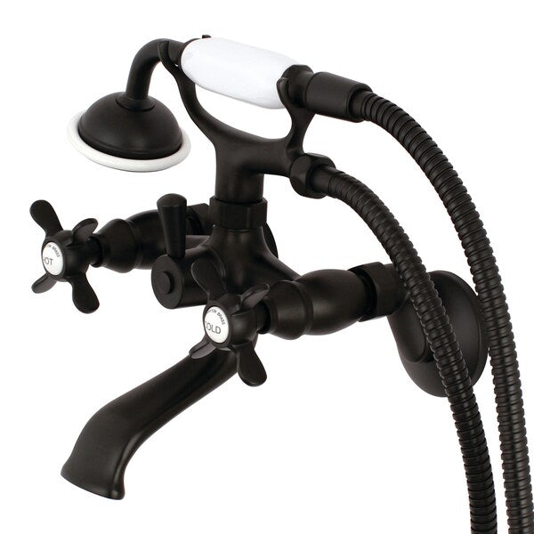 Wall-Mount Clawfoot Tub Faucet, Matte Black, Tub Wall Mount