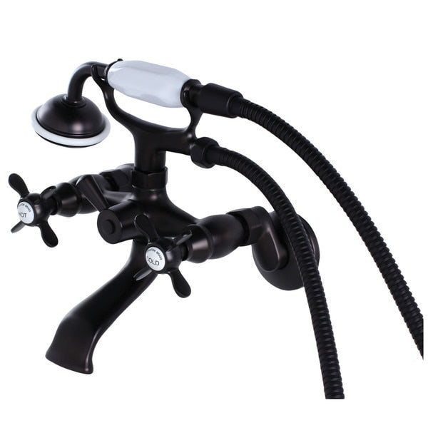 Wall-Mount Clawfoot Tub Faucet, Oil Rubbed Bronze, Tub Wall Mount