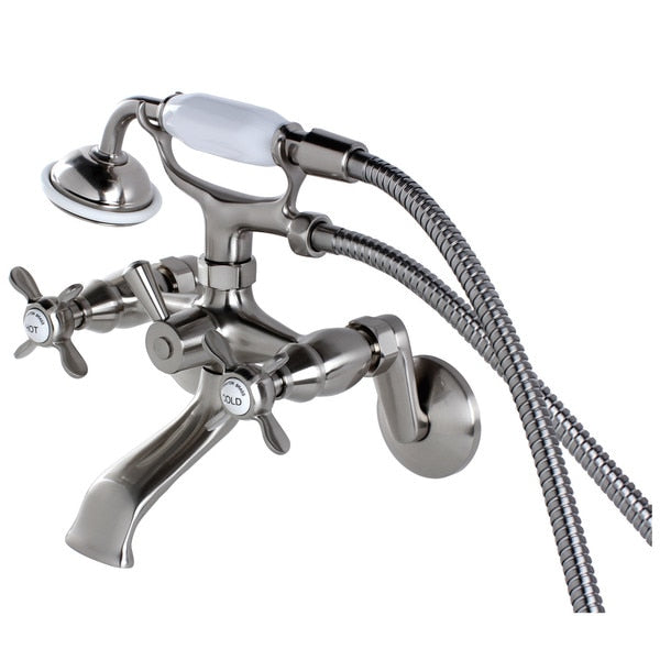 Wall-Mount Clawfoot Tub Faucet, Brushed Nickel, Wall Mount