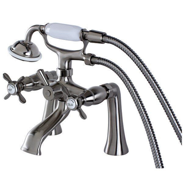 Deck-Mount Clawfoot Tub Faucet, Brushed Nickel, Deck Mount