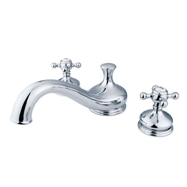 Roman Tub Faucet, Polished Chrome, Deck Mount