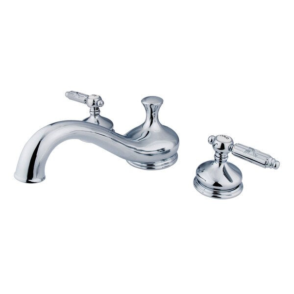 Roman Tub Faucet, Polished Chrome, Deck Mount