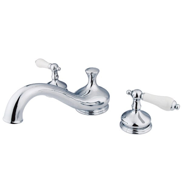 Roman Tub Faucet, Polished Chrome, Deck Mount