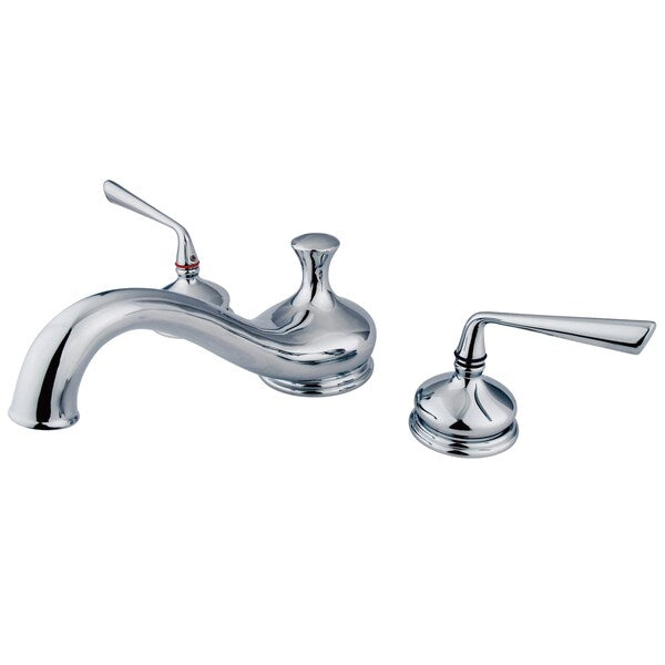 Roman Tub Faucet, Polished Chrome, Deck Mount
