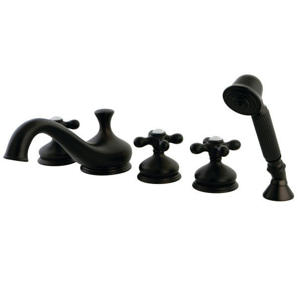 Roman Tub Faucet, Oil Rubbed Bronze, Deck Mount