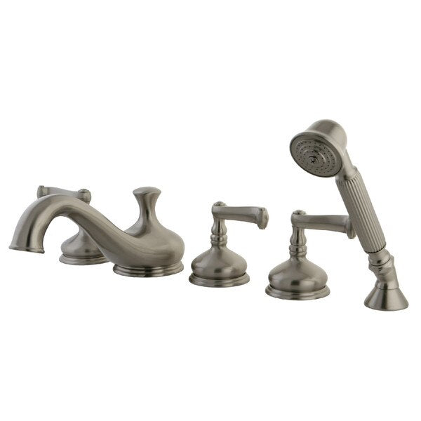 Roman Tub Faucet, Brushed Nickel, Deck Mount