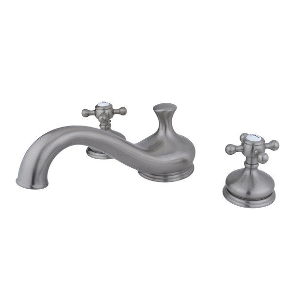 Roman Tub Faucet, Brushed Nickel, Deck Mount