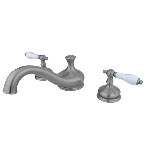 Roman Tub Faucet, Brushed Nickel, Deck Mount