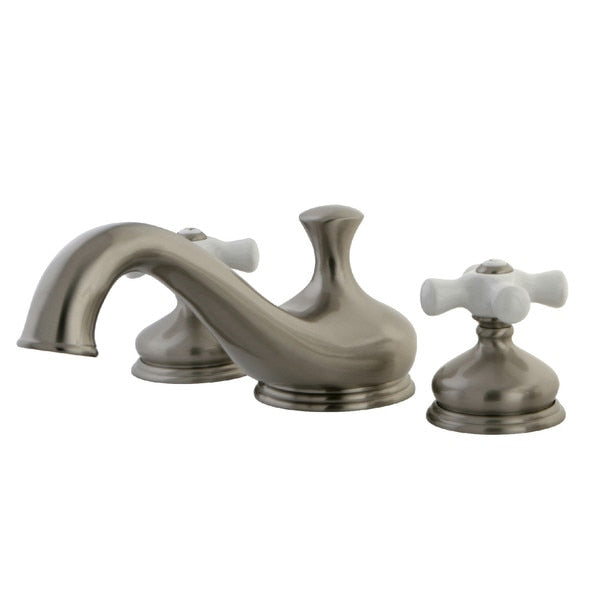 KS3338PX Roman Tub Filler Porcelain Cross Handle