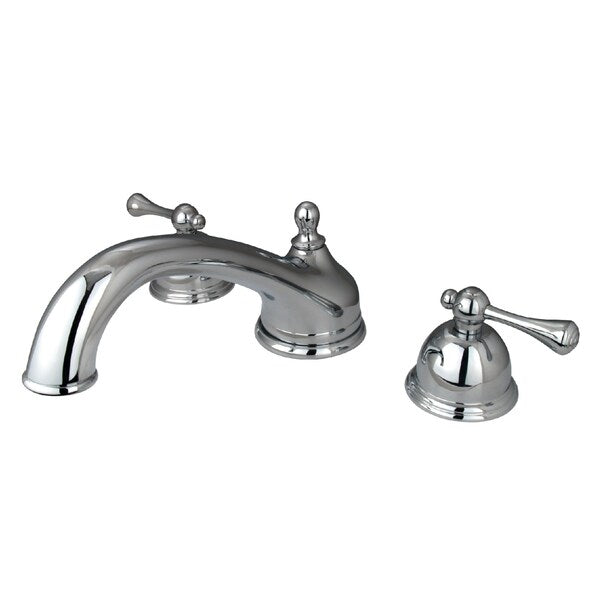 Roman Tub Faucet, Polished Chrome, Deck Mount