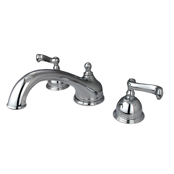 Roman Tub Faucet, Polished Chrome, Deck Mount
