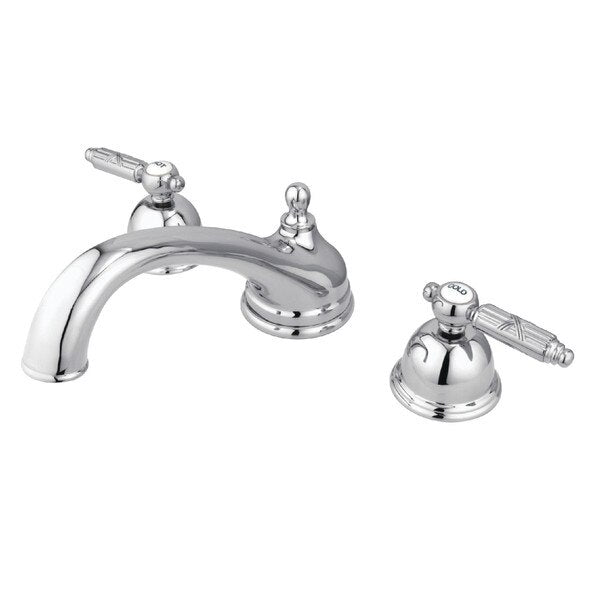 Roman Tub Faucet, Polished Chrome, Deck Mount