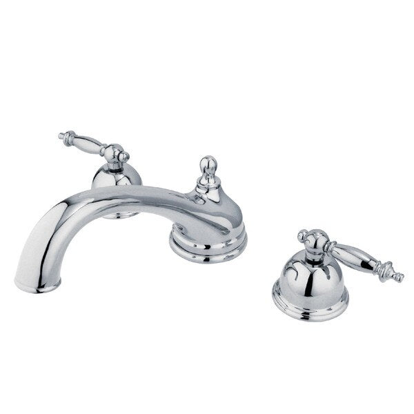 Roman Tub Faucet, Polished Chrome, Deck Mount