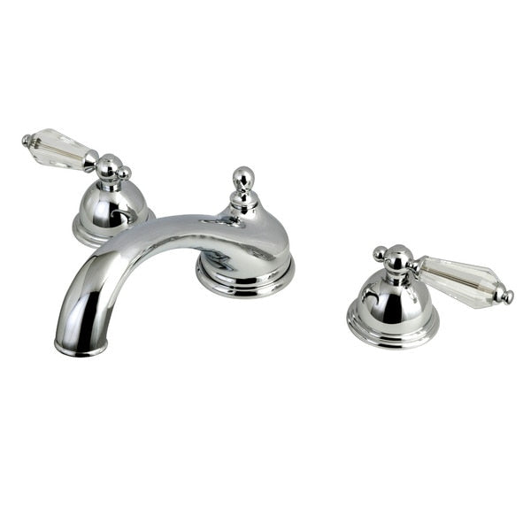 Roman Tub Faucet, Polished Chrome, Deck Mount