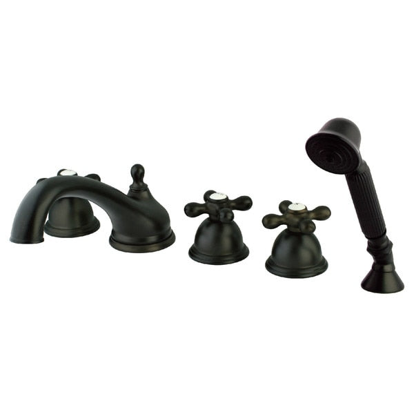 Roman Tub Faucet, Oil Rubbed Bronze, Deck Mount