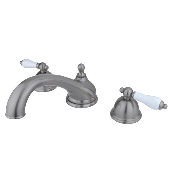 Roman Tub Faucet, Brushed Nickel, Deck Mount