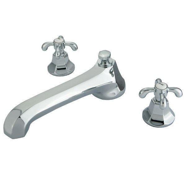 Roman Tub Faucet, Polished Chrome, Deck Mount
