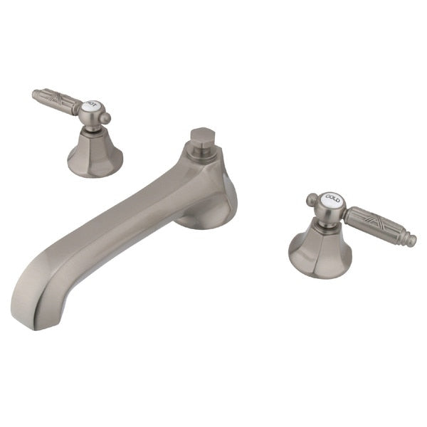 Roman Tub Faucet, Brushed Nickel, Deck Mount