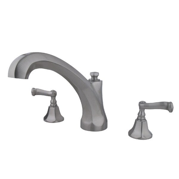 Roman Tub Faucet, Brushed Nickel, Deck Mount