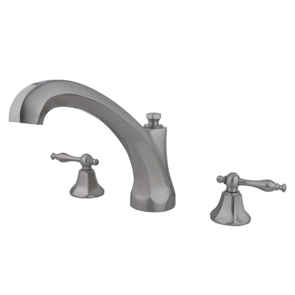 Roman Tub Faucet, Brushed Nickel, Deck Mount